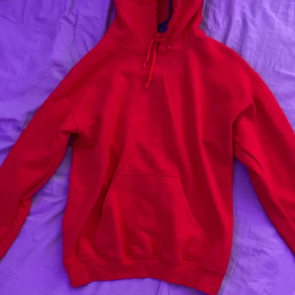 red hoodie